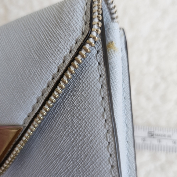 Rebecca Minkoff Grey leather clutch w mini wallet - Picture 5 of 12